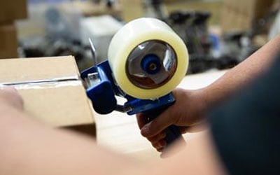 acrylic tape used on packaging box