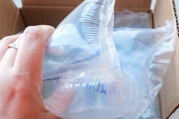 Air pillow for protective packaging