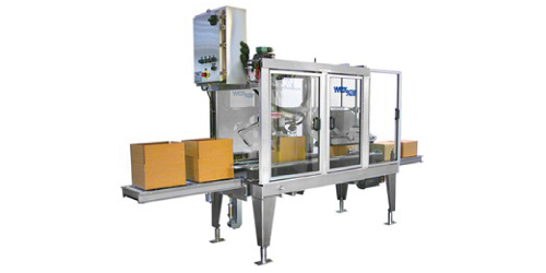 Case sealing machine for industrial packaging