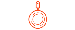 Pan icon for cooking