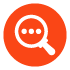 discovery icon - magnifying glass with three dots in it
