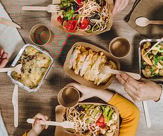 disposable food containers