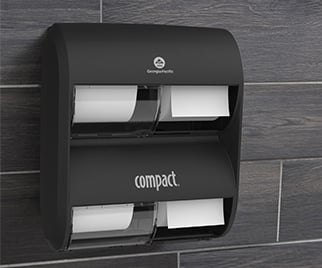 GP compact Quad toilet paper dispenser