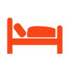 lodging icon with bed