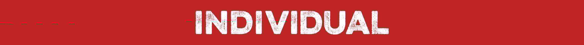 white INDIVIDUAL brabd logo over red