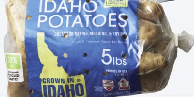 sack of Idaho potato bag