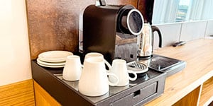 in-room coffee station-hospitality
