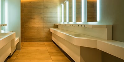 Clean restroom