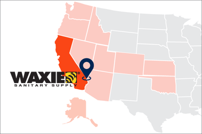 A map showing all WAXIE locations in the west coast