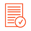 product info icon, a document with a check mark