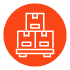 products icon - boxes of shipment on a pallet