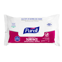 Purell surface sanitizing wipes in a bag