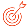 A target with an arrow in the center icon