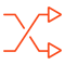 two arrows cross - redirect icon