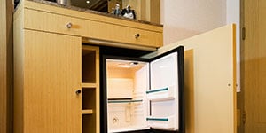 In-room mini fridge-hospitality