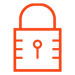 An icon of lock - safety