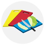 Color-coded cutting boards illustration