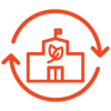 sustainability in school icon