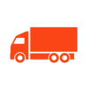 Freight semi logistics icon