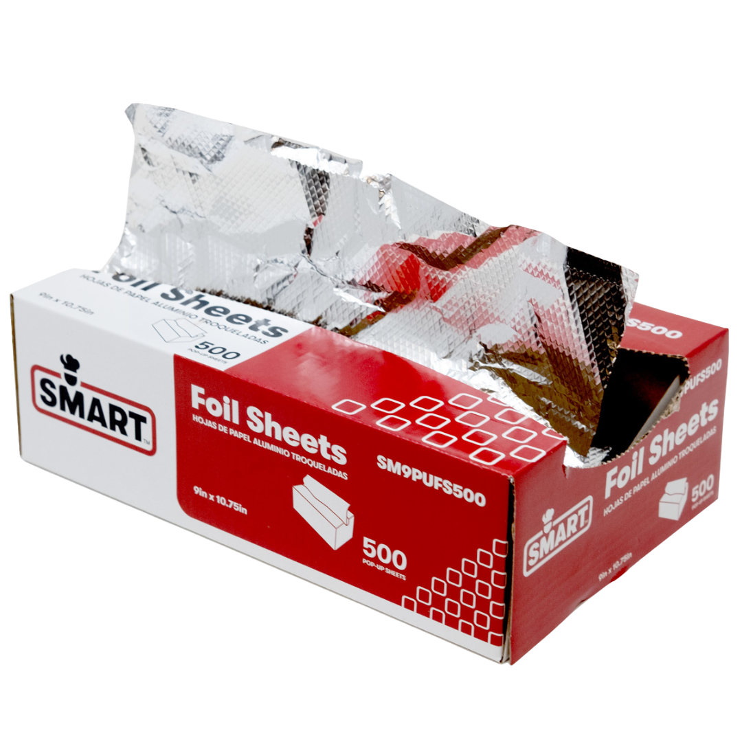 A box of SMART foil sheets for foodservice