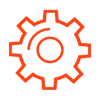 An icon of a gear - versatility