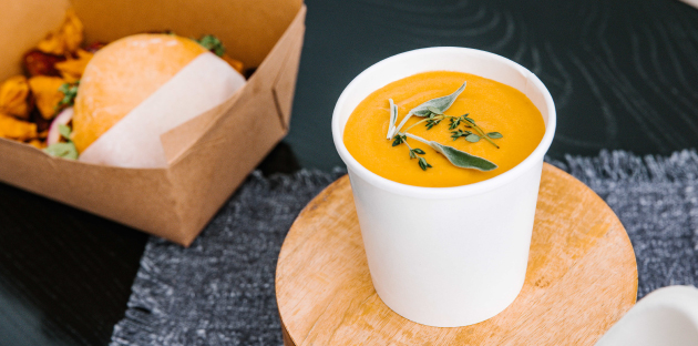disposable soup and box food containers