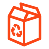 recycled box icon