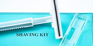 hotel room shaving kit