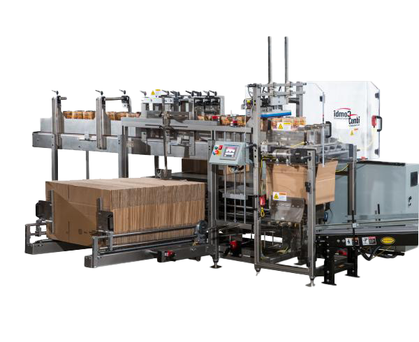 High-Speed Drop Packer with Integrated Case Erector for packaging