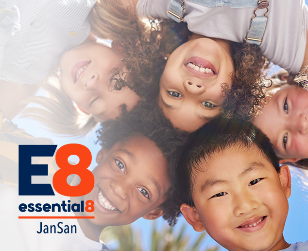 kids with their heads together smiling-K12