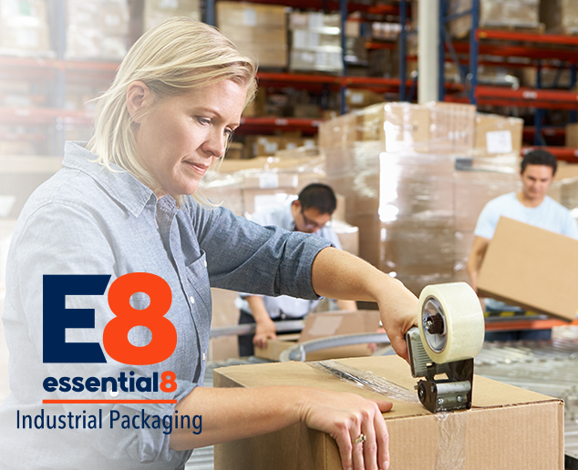 packaging facility with warehouse working packing